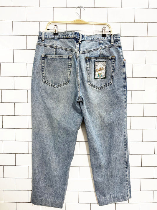 vintage 90s buffalo patch logo pocket jeans