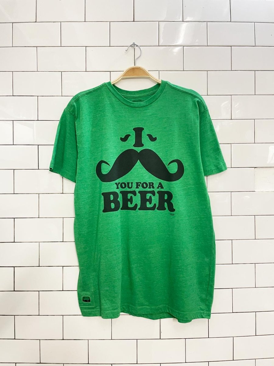 brew city st. paddys day moustache beer tee - good market thrift store