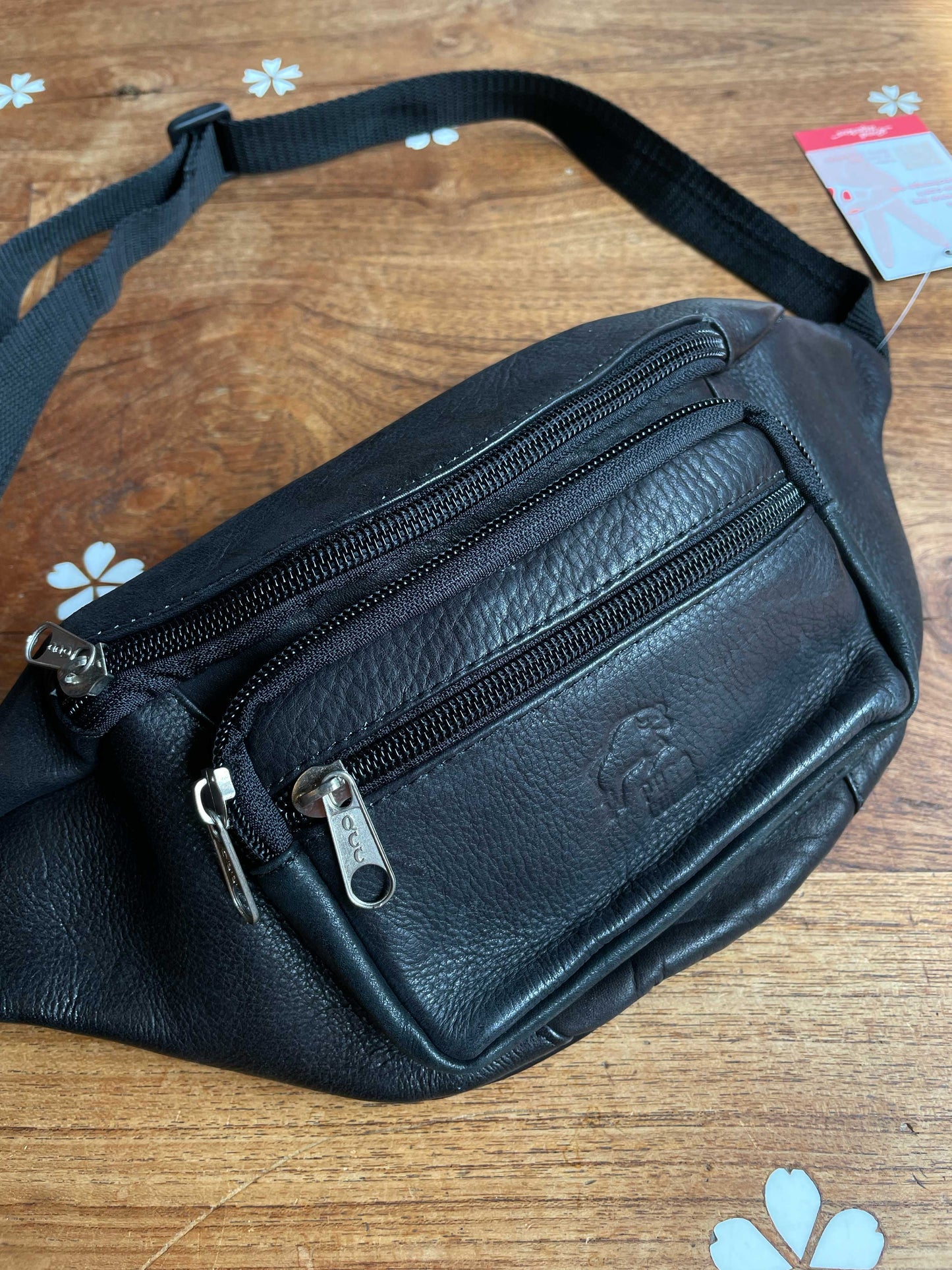 vintage leather belt bag