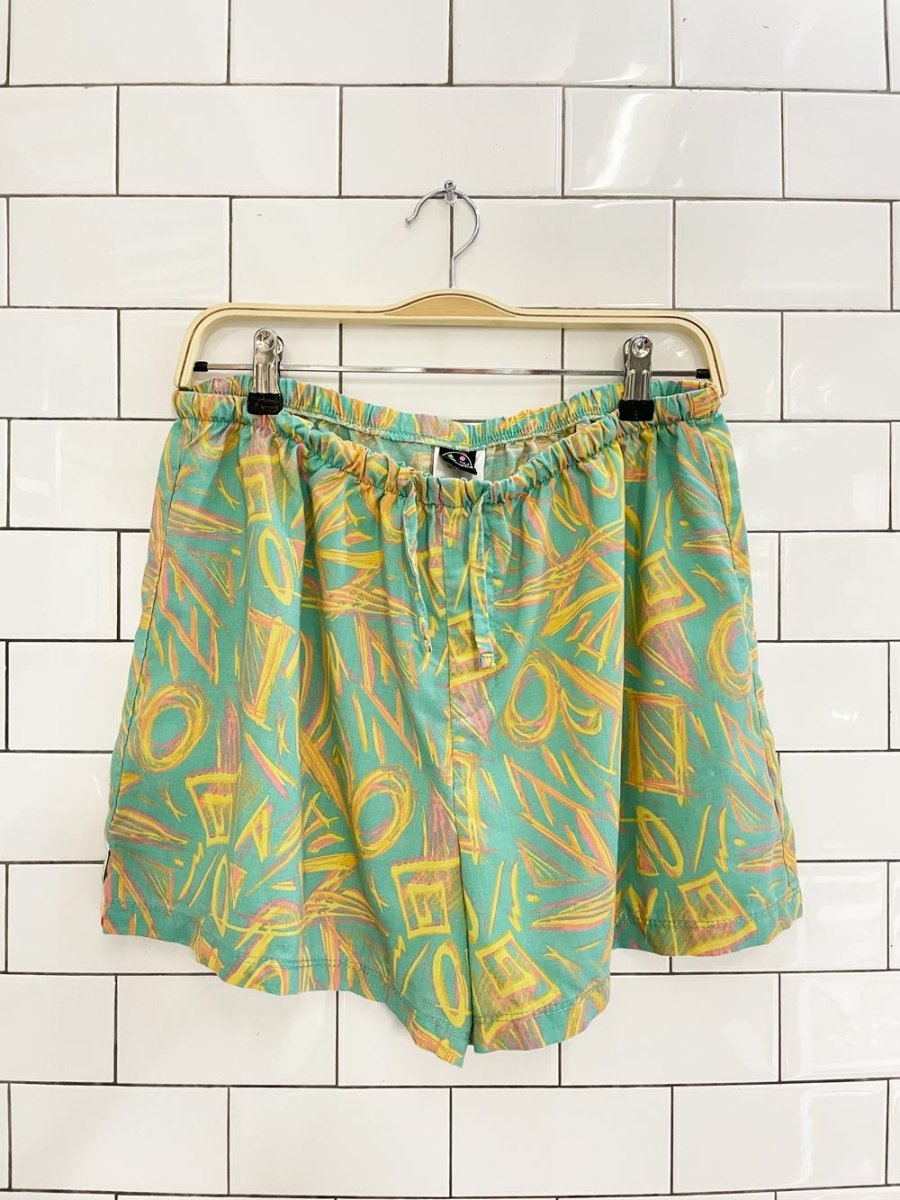 maui & sons retro tropical resort shirt and shorts set - good market thrift store