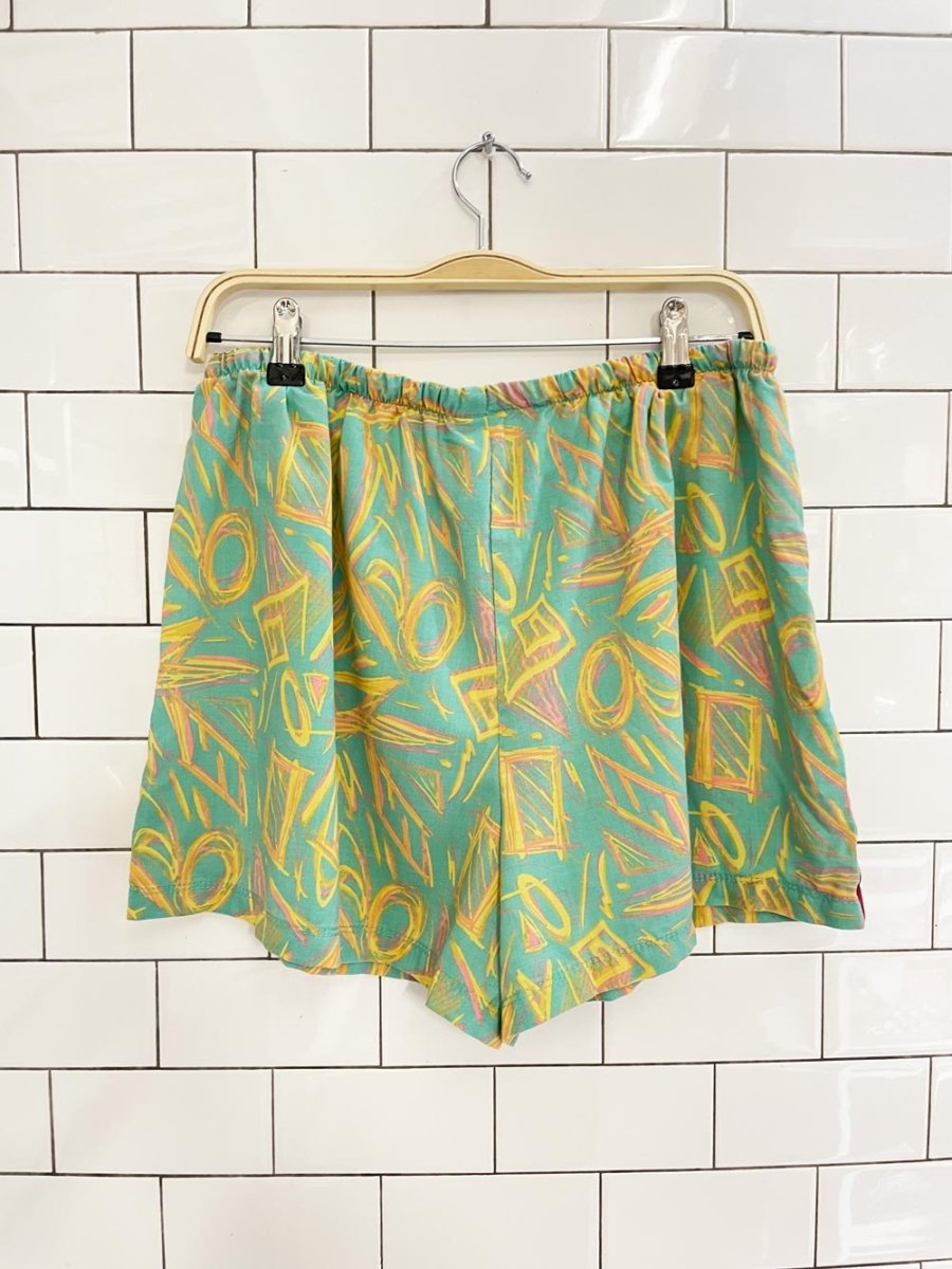 maui & sons retro tropical resort shirt and shorts set - good market thrift store