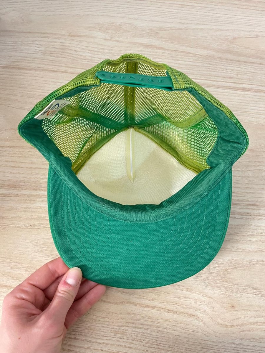 vintage 80s speedway kiss me i'm irish trucker hat - good market thrift store