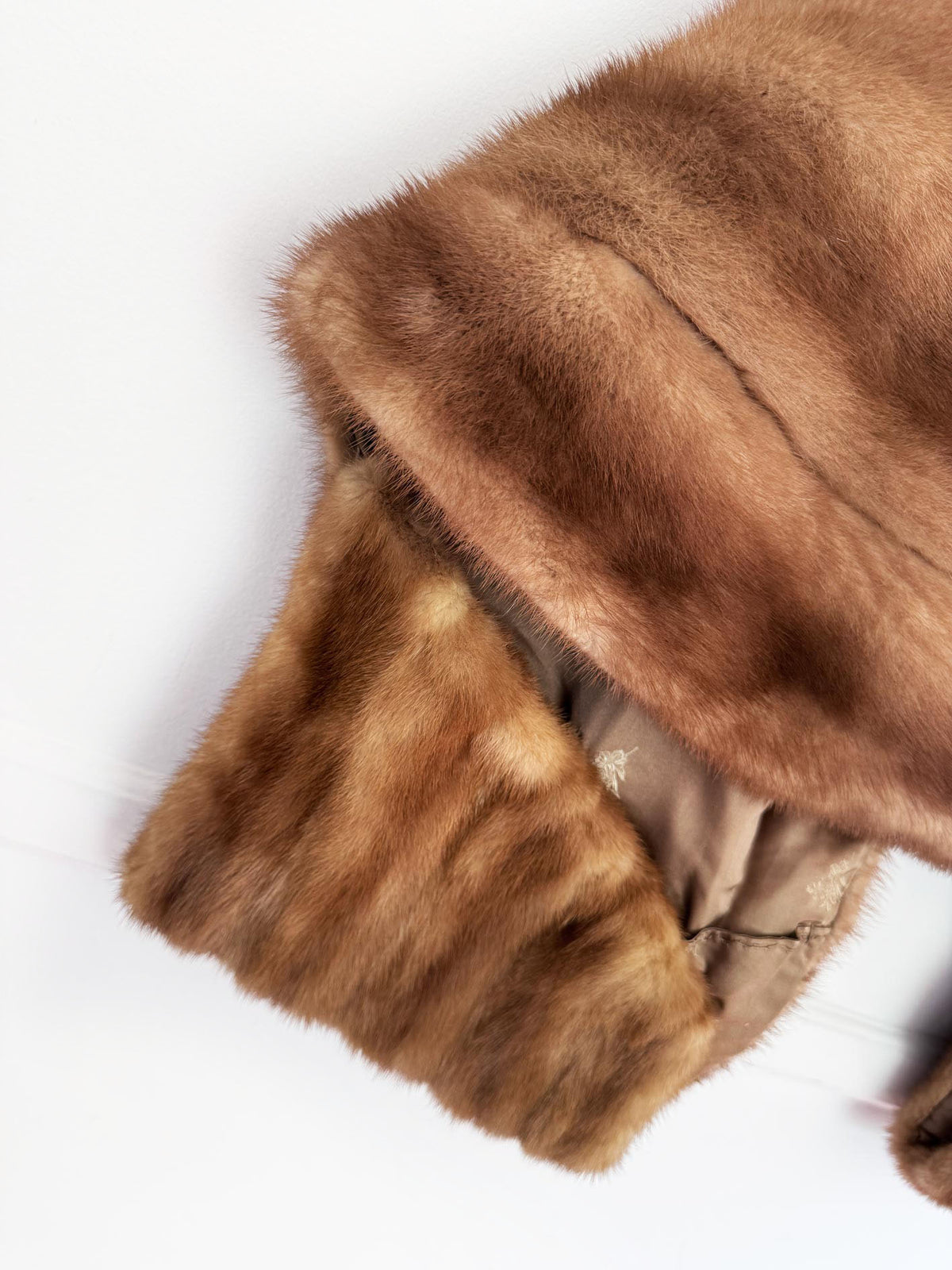 vintage 50s e. heinemann mink fur stole cape