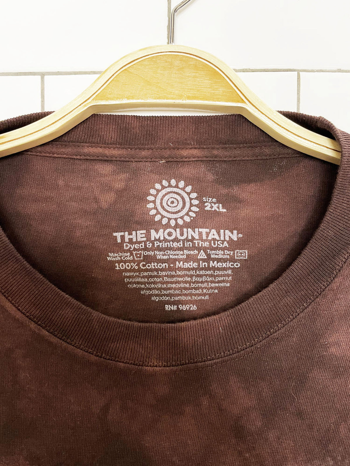vintage 00s the mountain monkey face tie dye tee