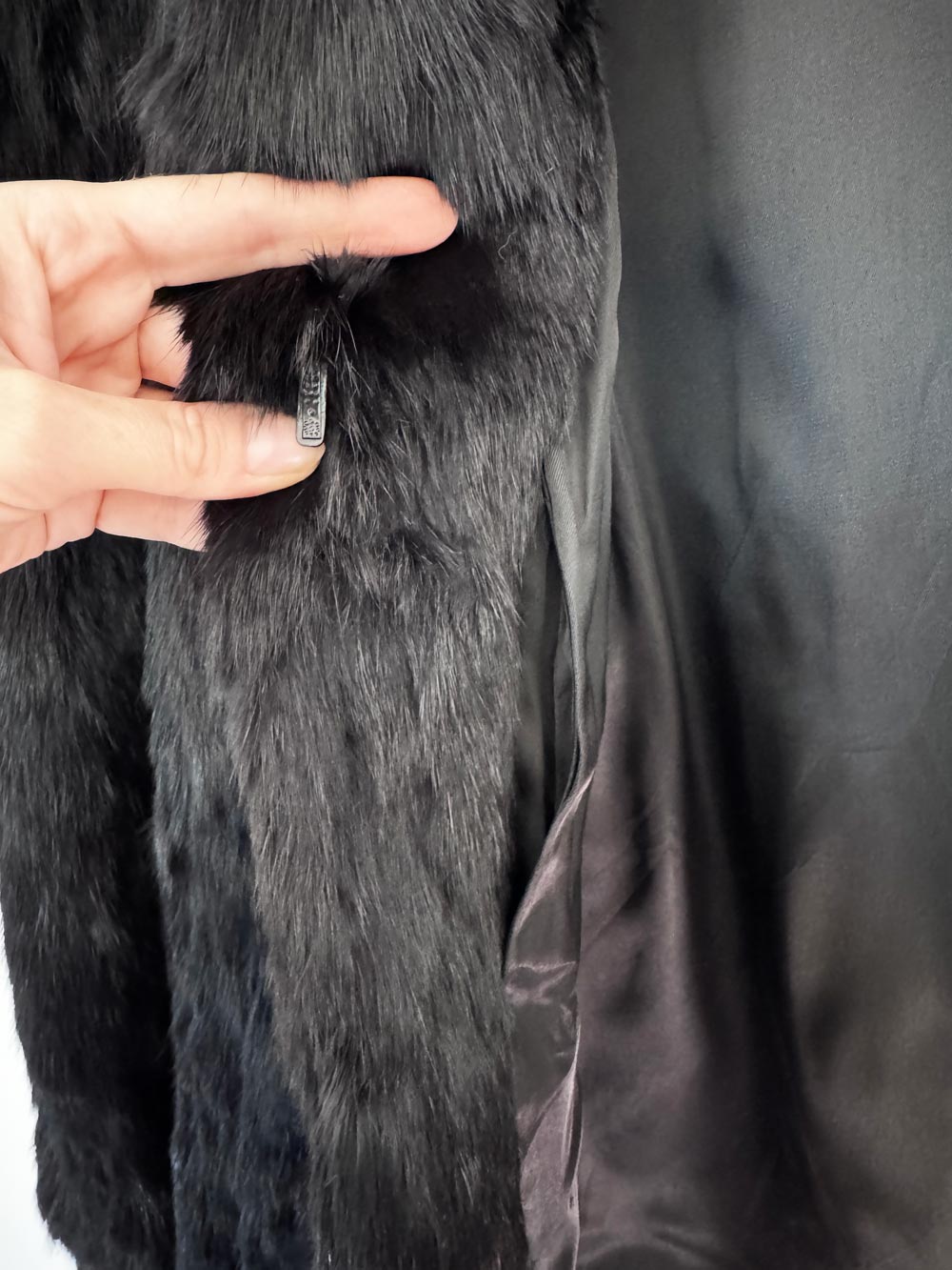 vintage 80s somerset furs los angeles fabbit fur coat