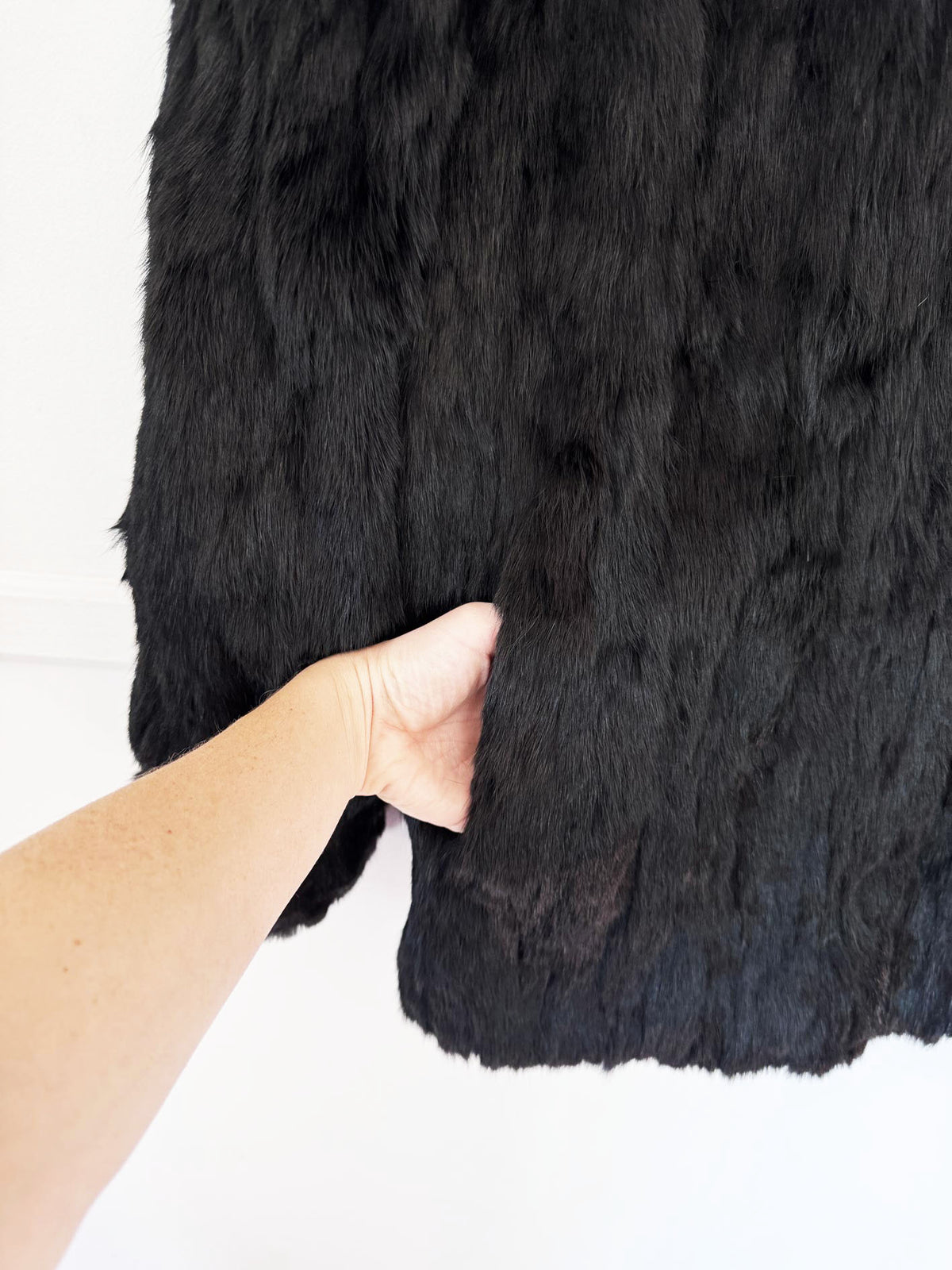 vintage 80s somerset furs los angeles fabbit fur coat