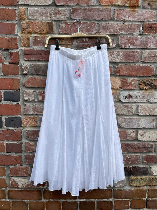 alfred dunner crinkled cotton midi skirt