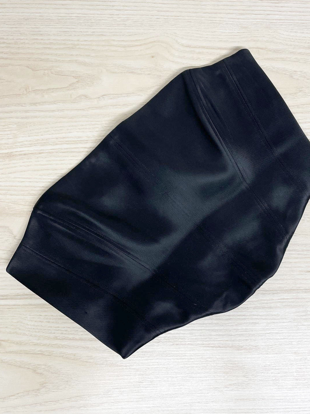 ten by babaton satin strapless contour bustier crop top | aritzia