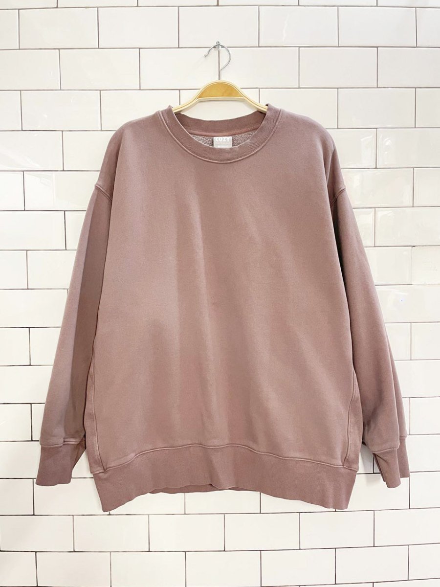 tna cozy fleece boyfriend oversized sweatshirt | aritzia - good market thrift store