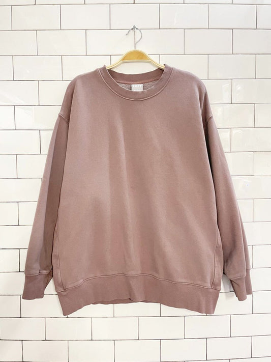 tna cozy fleece boyfriend oversized sweatshirt | aritzia - good market thrift store