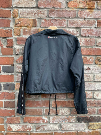 champion full zip sleeve coaches jacket