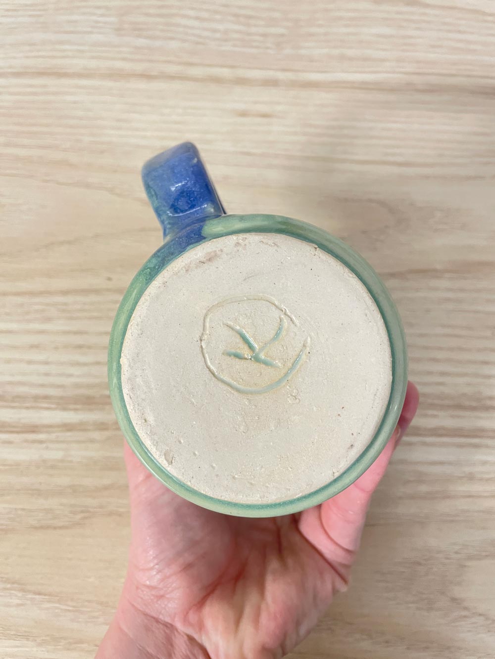 handmade pottery mug - good market thrift store