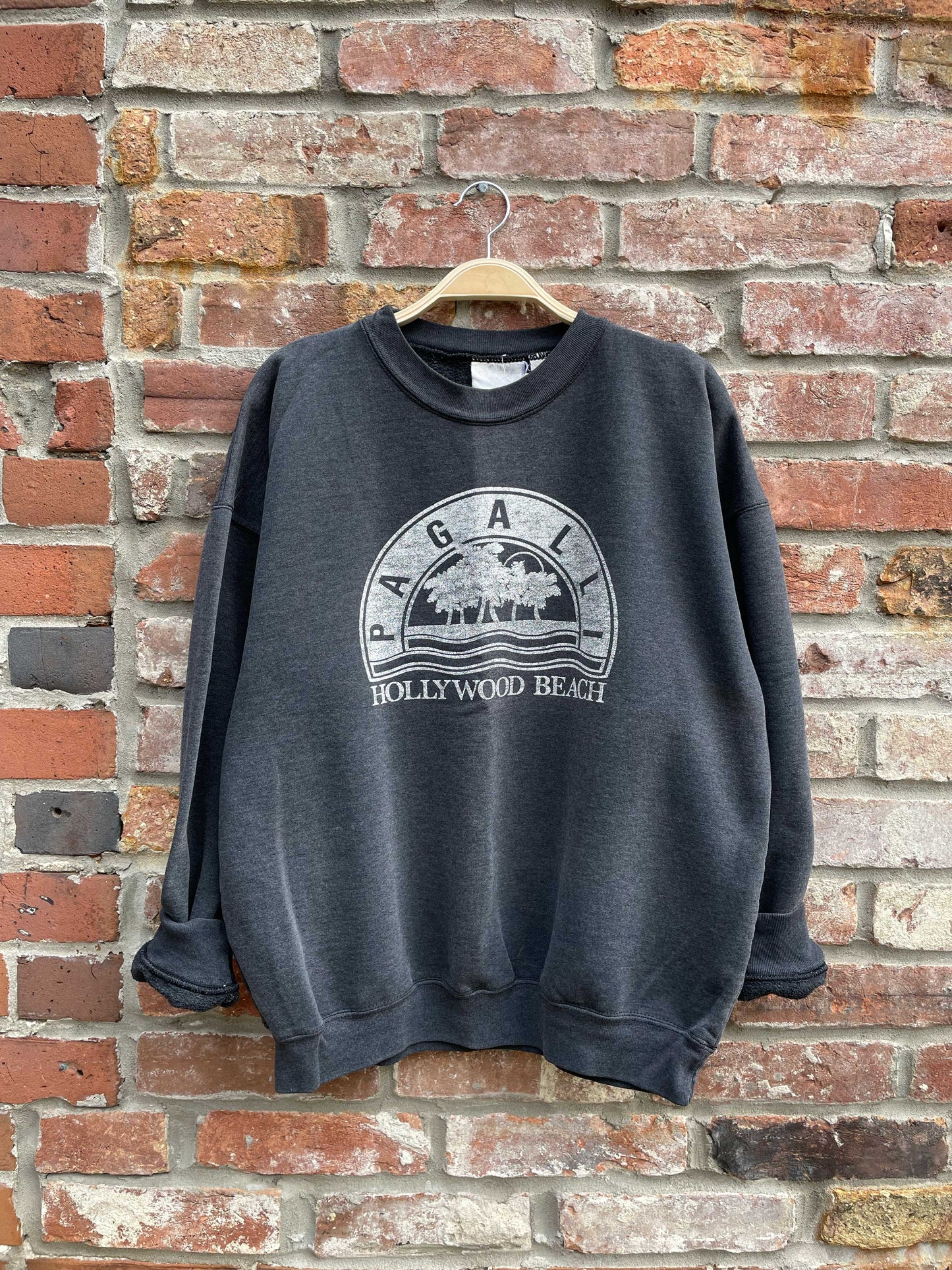 vintage 90s hollywood beach graphic crew