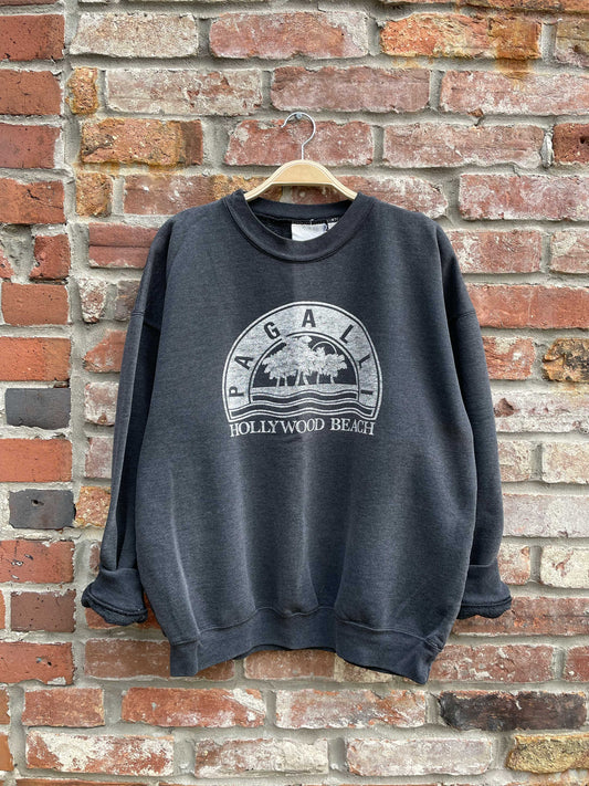 vintage 90s hollywood beach graphic crew