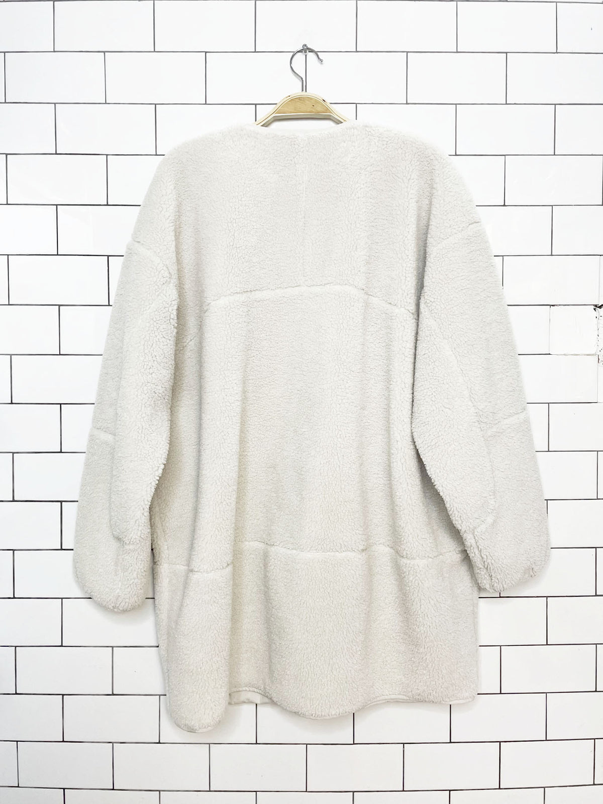 lululemon 2022 collarless textured fleece full zip jacket