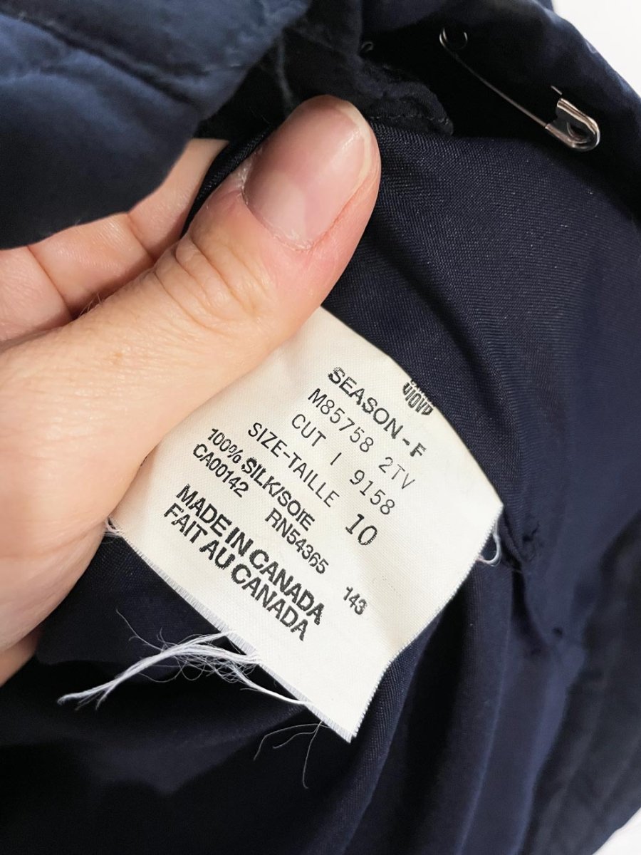 vintage 80s peter nygard 100% silk quilted harness jacket | union made - good market thrift store