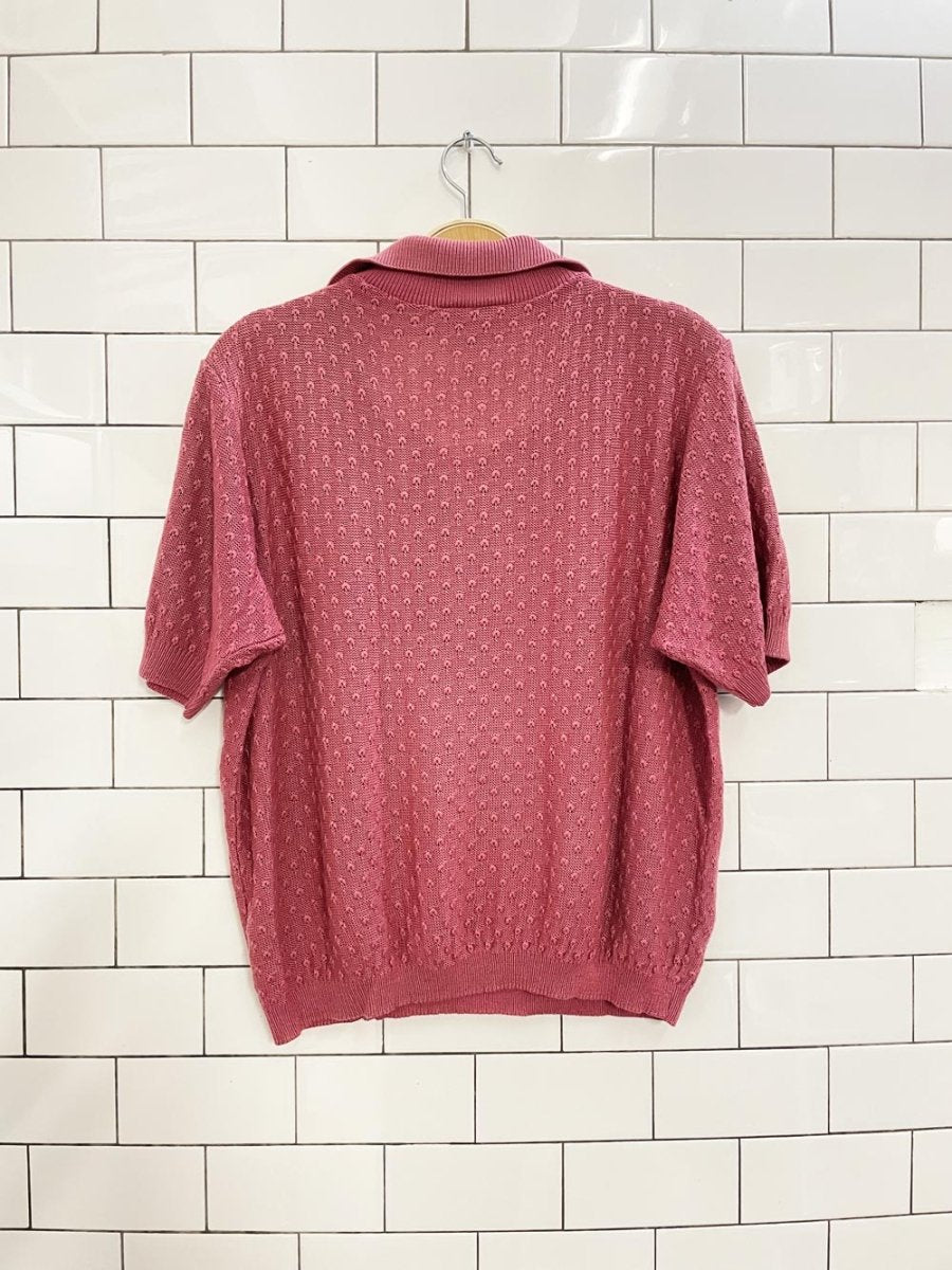 vintage 00s tradition collared knit top - good market thrift store