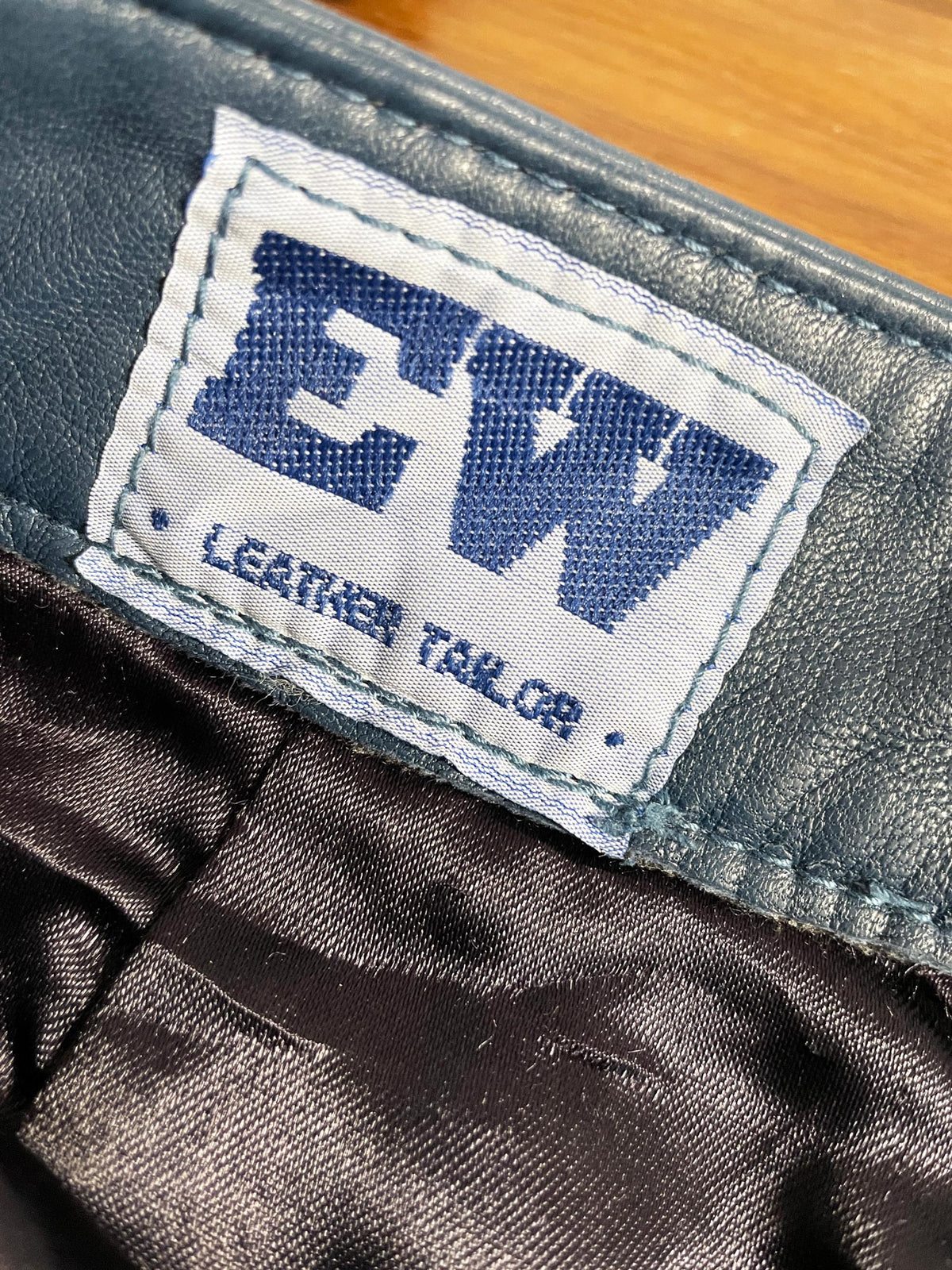 vintage EW leather tailor butter leather midi skirt | lambskin
