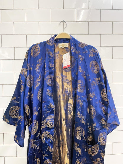 vintage 00s canton market satin jacquard chinese robe - good market thrift store