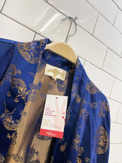 vintage 00s canton market satin jacquard chinese robe - good market thrift store