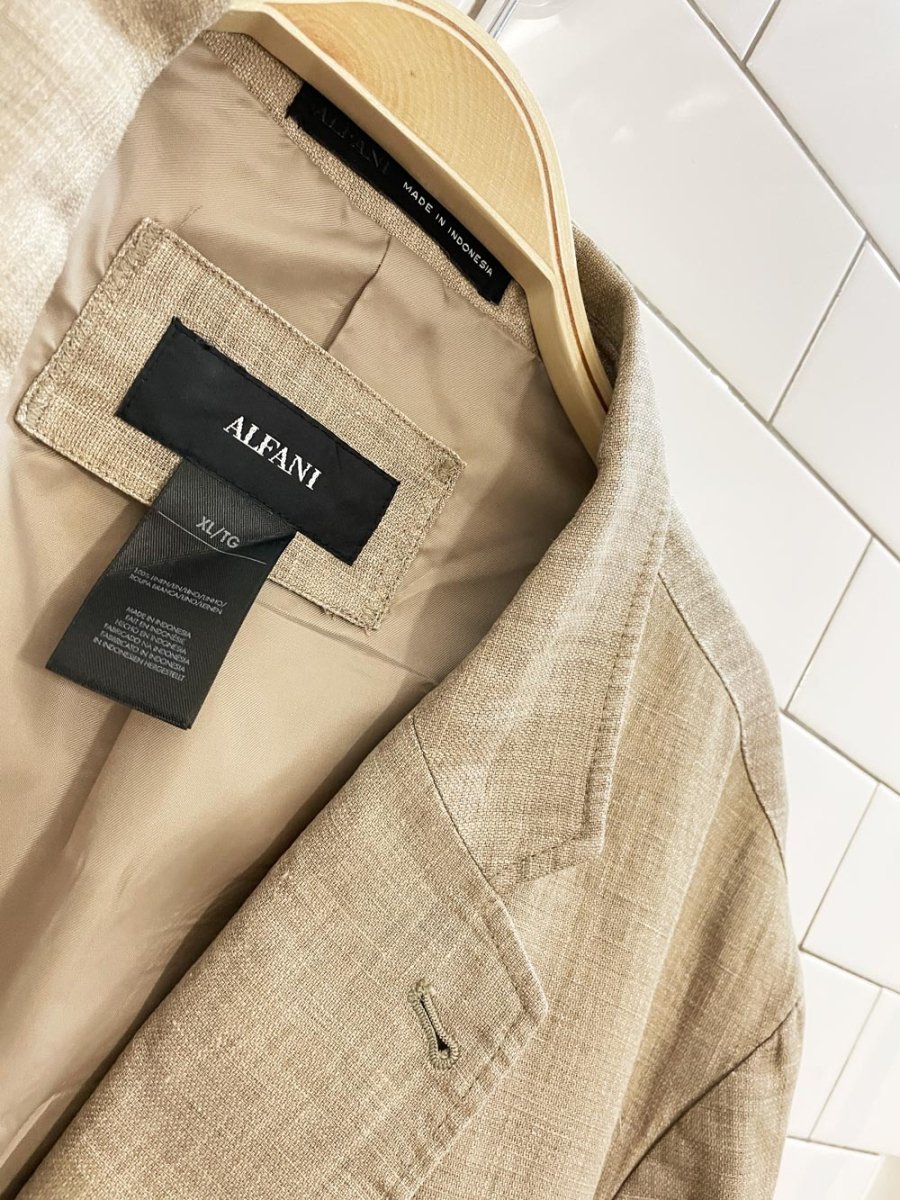 alfani 100% linen summer blazer - good market thrift store