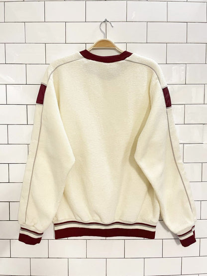 vintage 80s runner fuzzy terry knit cuff sweatshirt - good market thrift store