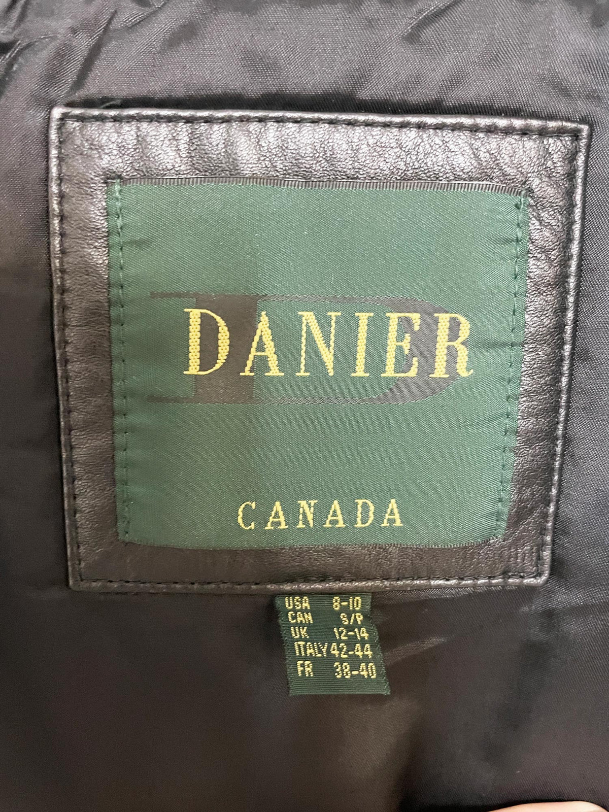 vintage 00s danier leather full button long jacket | removable liner