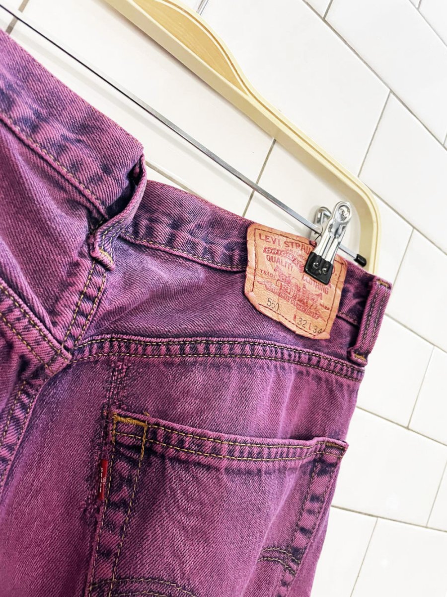 vintage 00s levi's 550 relaxed fit loose jeans - good market thrift store