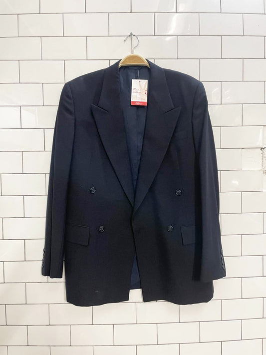 vintage ports pure wool double breasted blazer - good market thrift store