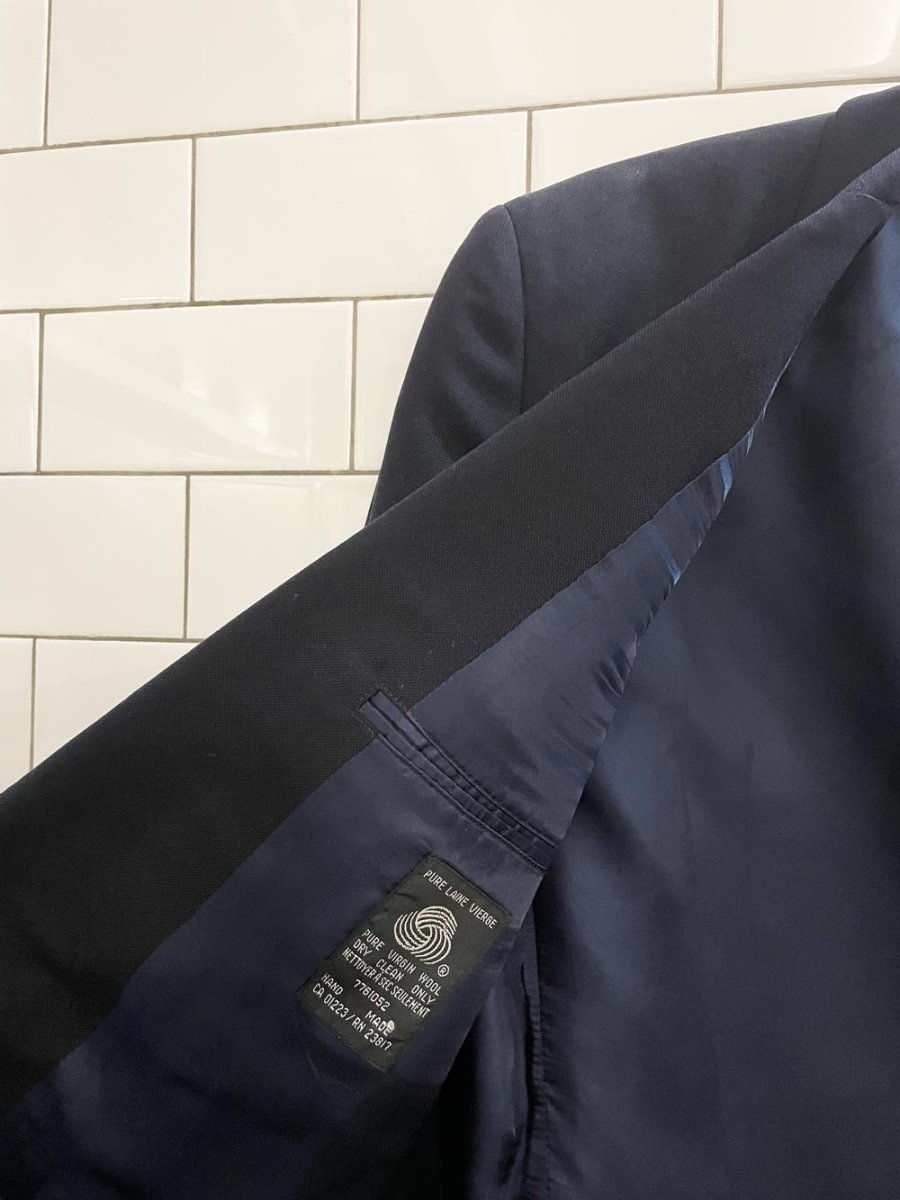vintage ports pure wool double breasted blazer - good market thrift store