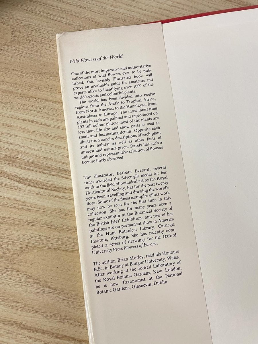 vintage 70s wildflowers of the world illustrated coffee table book - good market thrift store