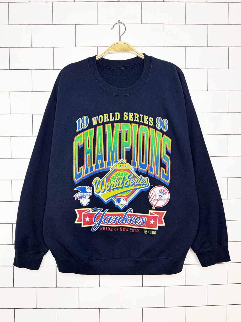 vintage 90s yankees world series champs sweatshirt | mlb