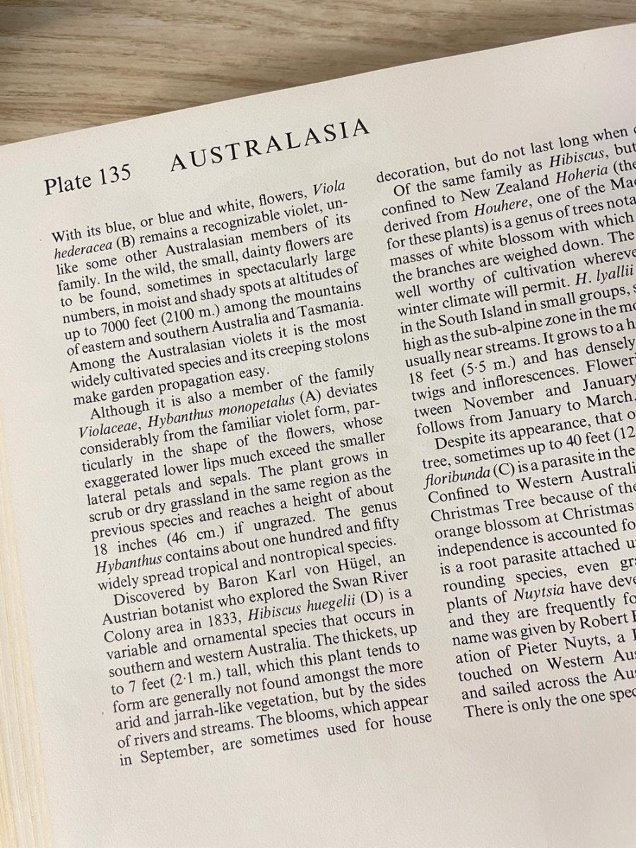 vintage 70s wildflowers of the world illustrated coffee table book - good market thrift store