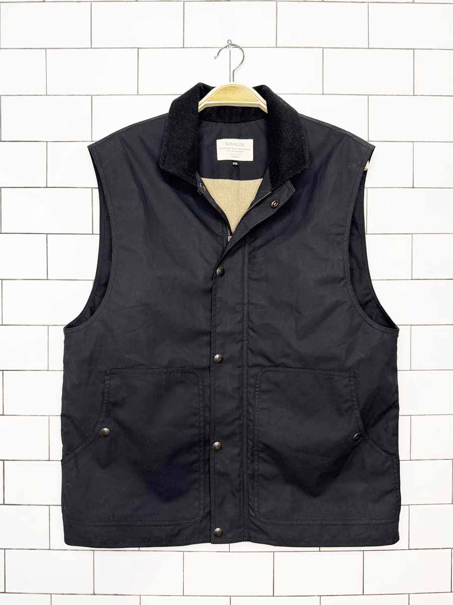 kovalum handmade waxed cotton vest | made in Toronto