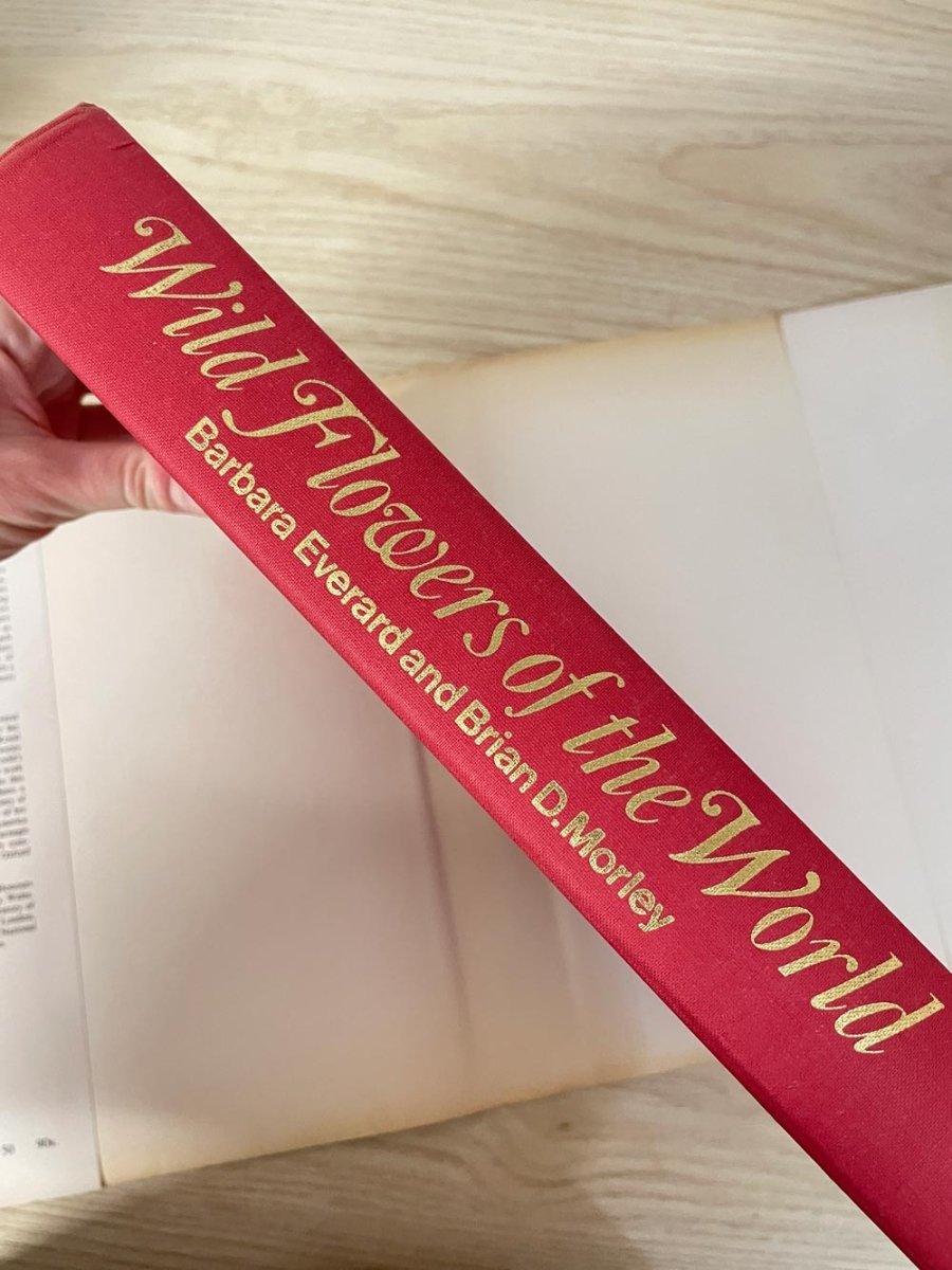 vintage 70s wildflowers of the world illustrated coffee table book - good market thrift store