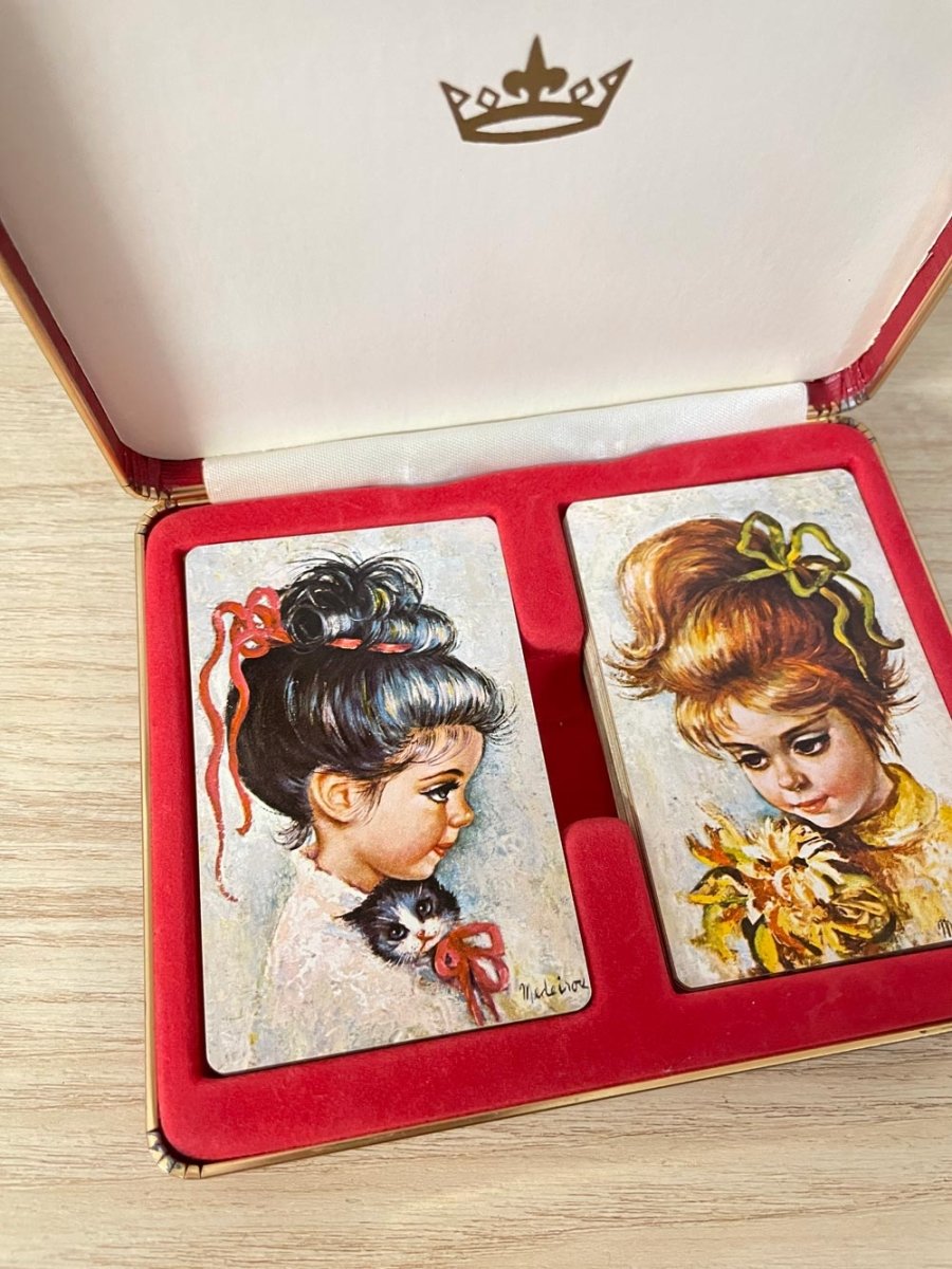 vintage 60s medeiros sugar bon playing cards set - good market thrift store