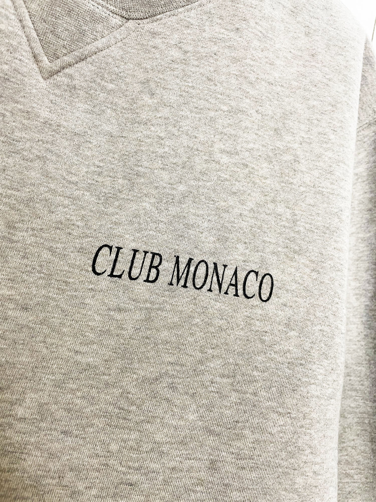 vintage 00s club monaco v-insert minimal boxy sweatshirt