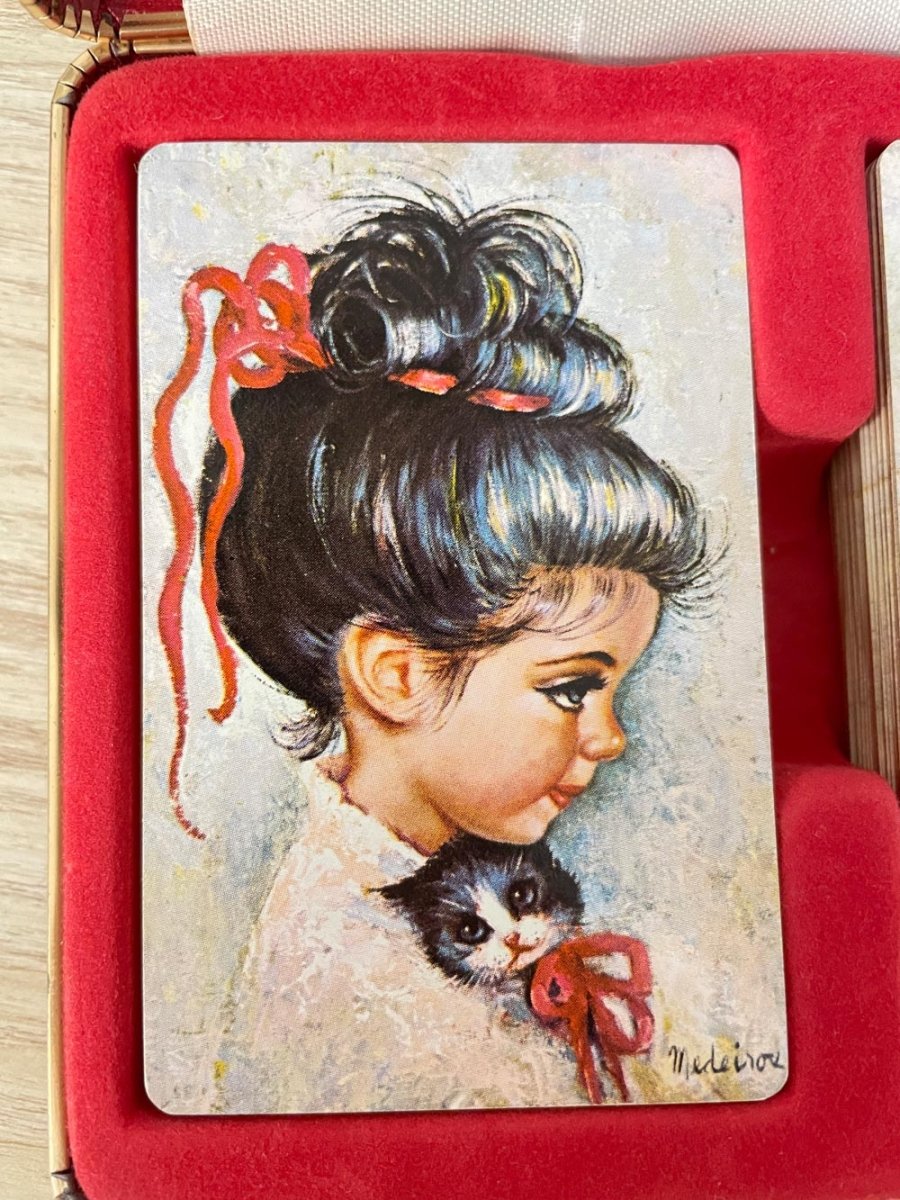 vintage 60s medeiros sugar bon playing cards set - good market thrift store