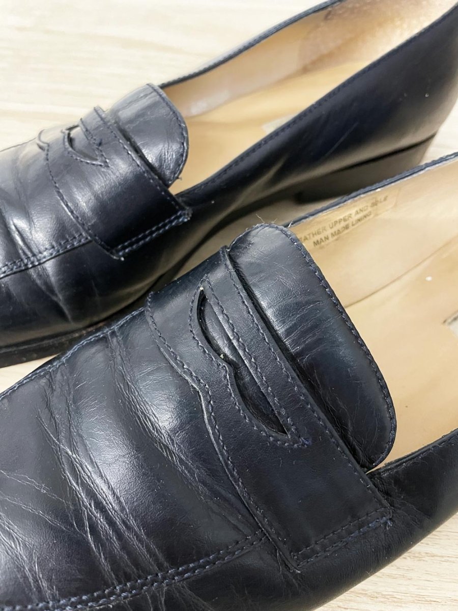 vintage ann taylor leather penny loafer | made in brazil - good market thrift store