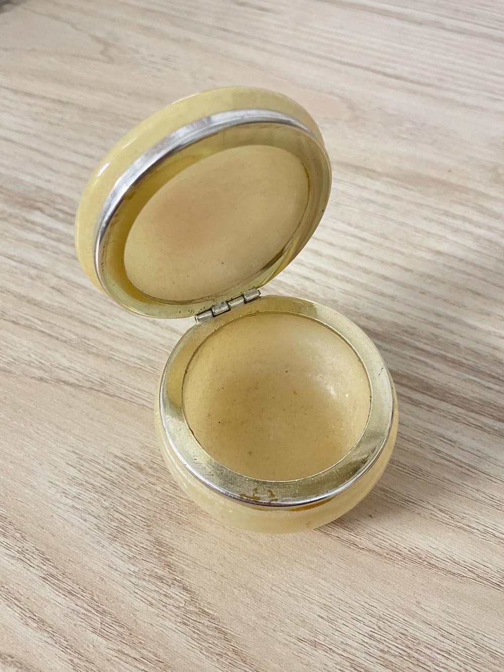 vintage 50's alabaster jewellery box