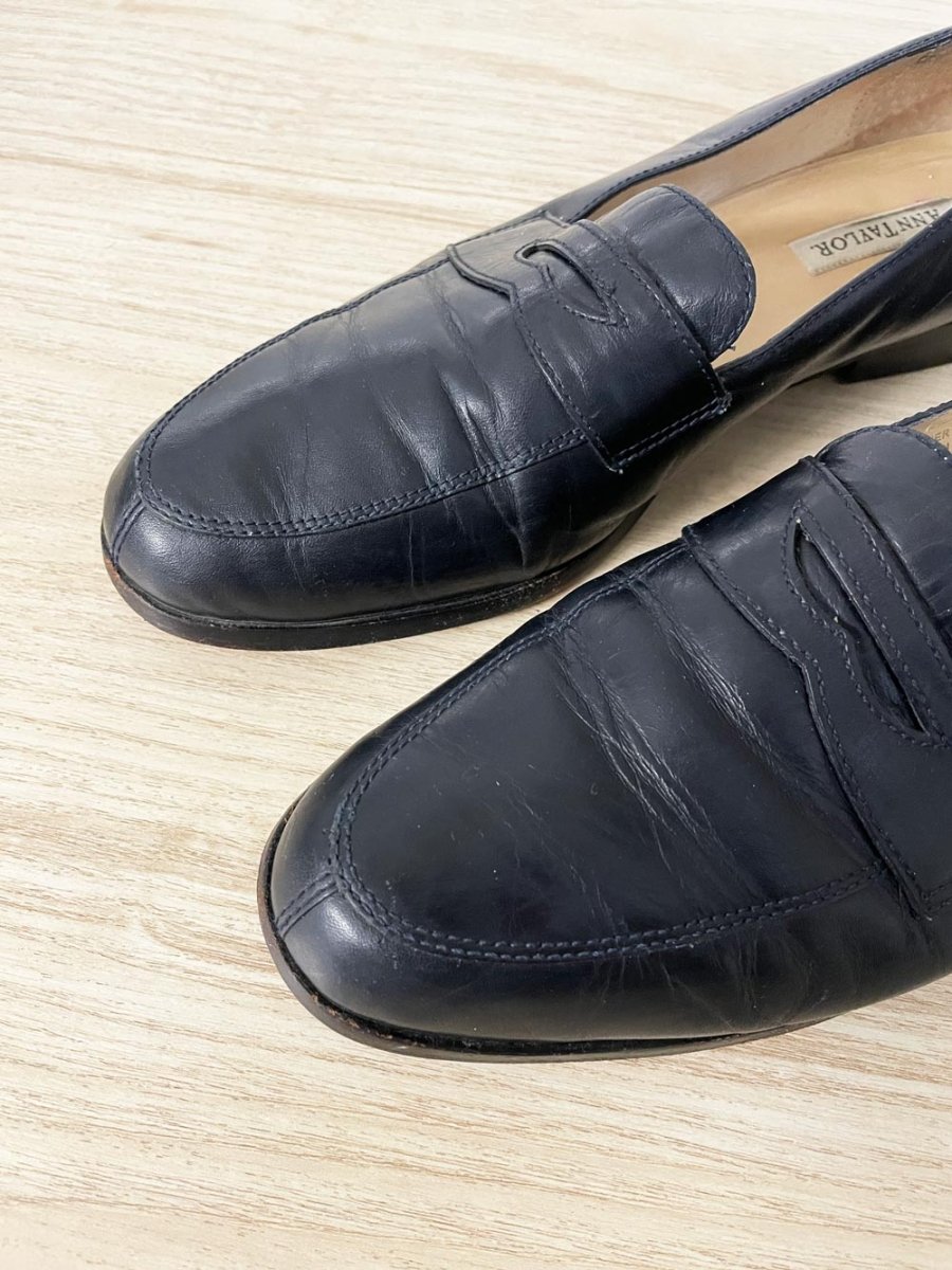 vintage ann taylor leather penny loafer | made in brazil - good market thrift store