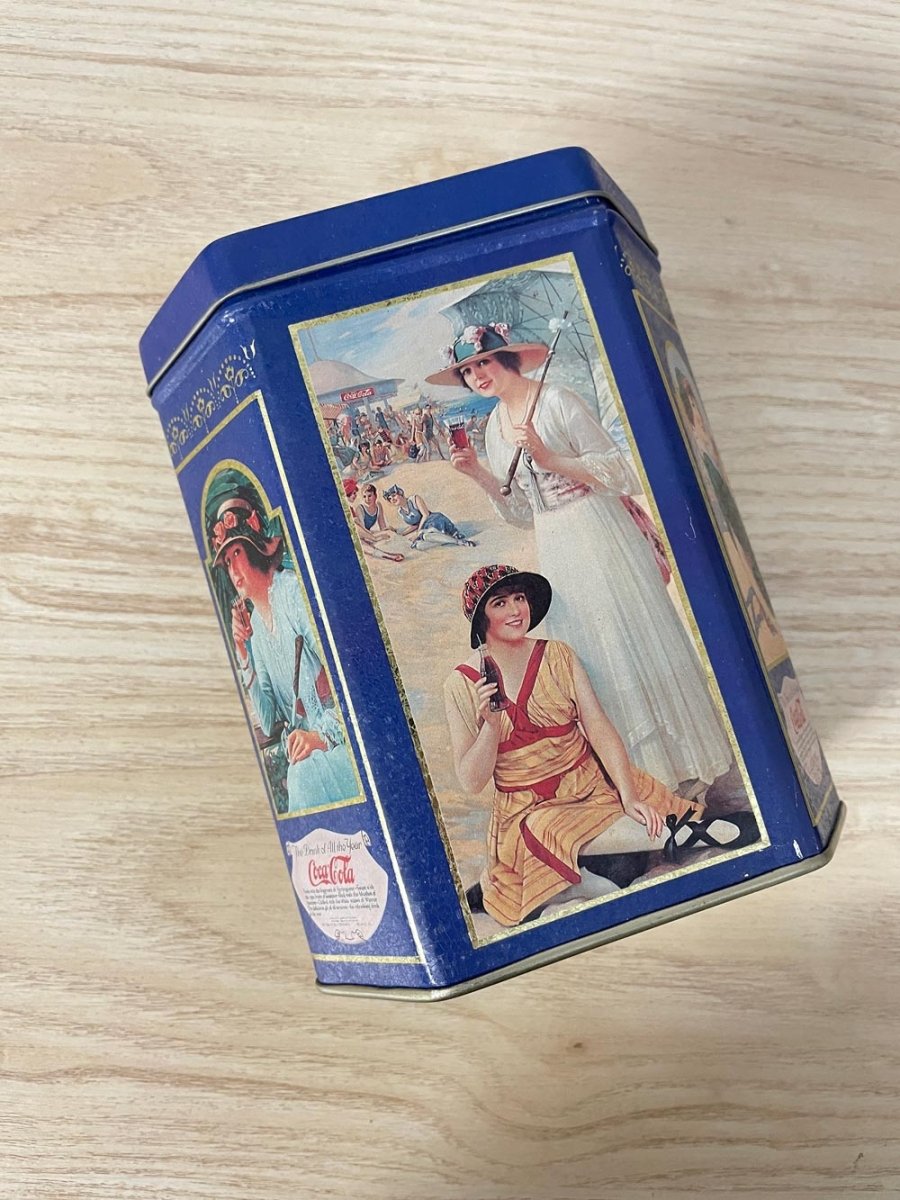 vintage 90s coca cola nostalgic tin - good market thrift store