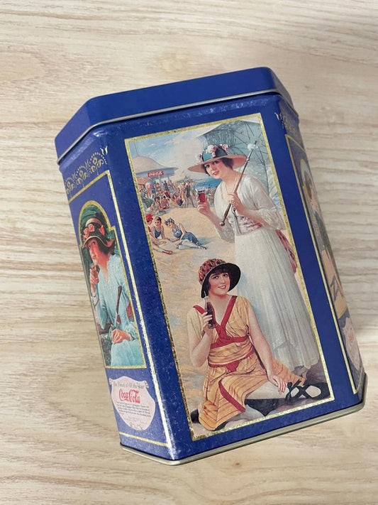 vintage 90s coca cola nostalgic tin - good market thrift store