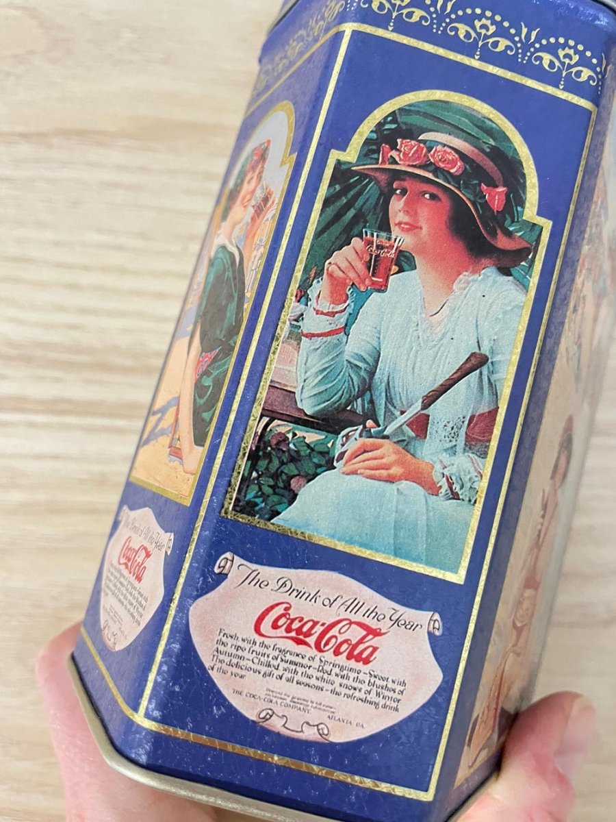 vintage 90s coca cola nostalgic tin - good market thrift store