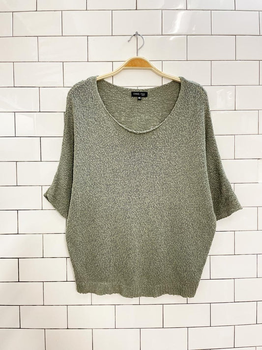 c'est moi sage slouchy knit top - good market thrift store