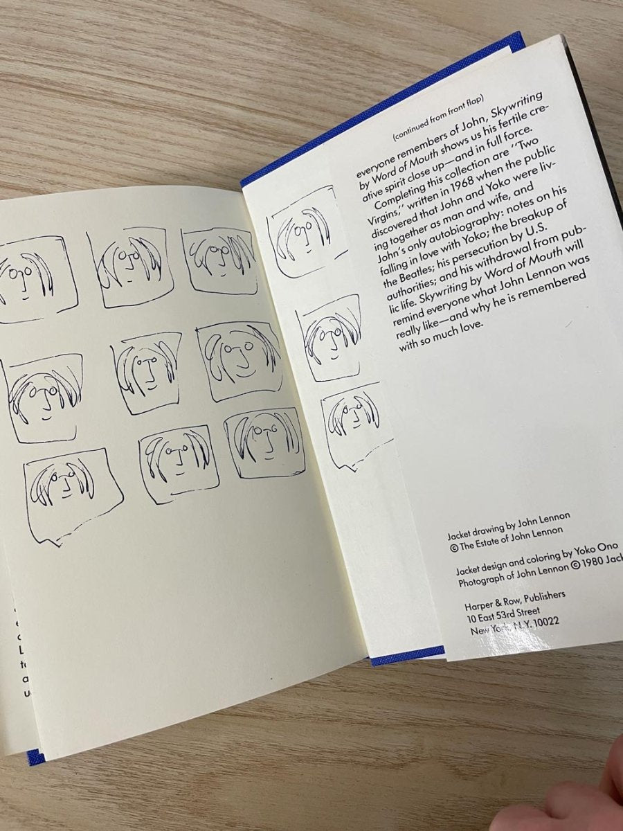 vintage 80s beatles skywriting by word of mouth john and yoko book - good market thrift store