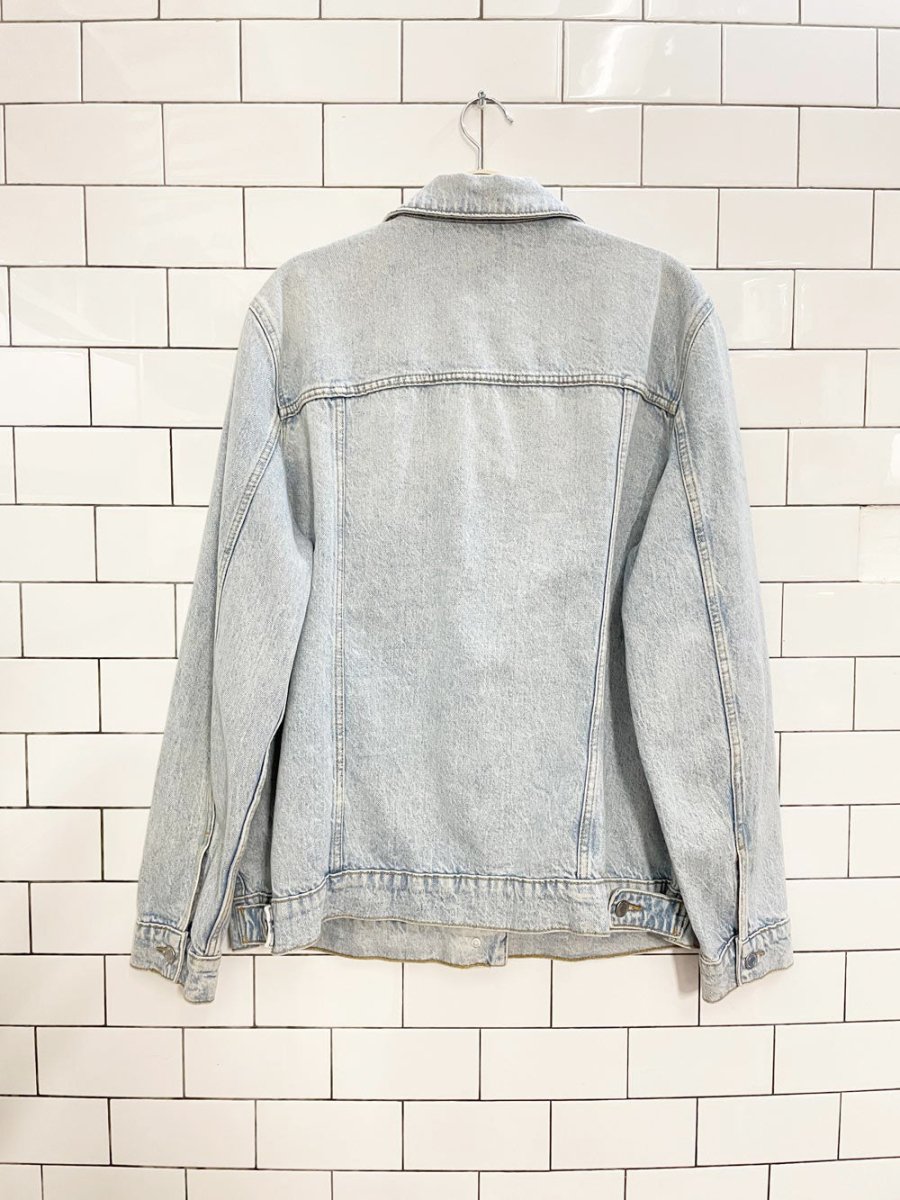 dynamite light wash denim trucker jacket - good market thrift store