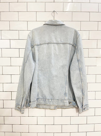 dynamite light wash denim trucker jacket - good market thrift store