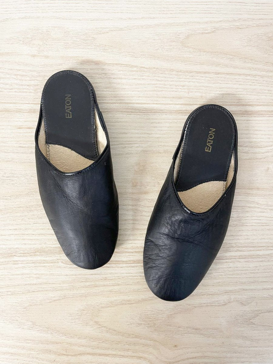 vintage eaton leather slipper - good market thrift store