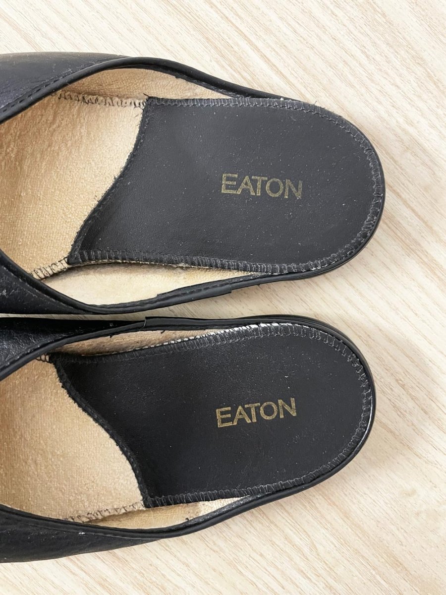 vintage eaton leather slipper - good market thrift store